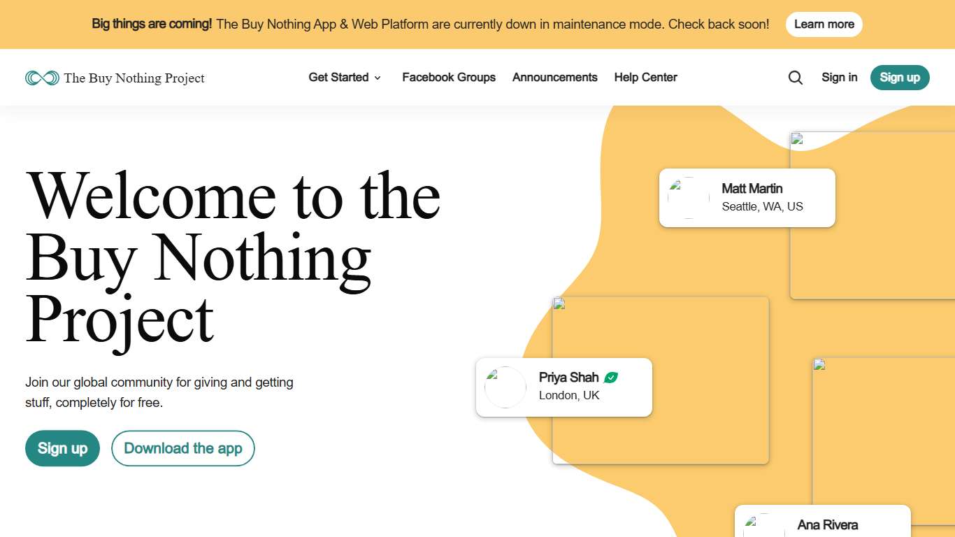 The Buy Nothing Project